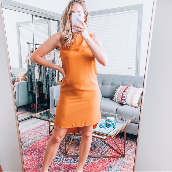Topshop Dresses & Skirts - Topshop Fall Mustard Shift Dress Size 4 Small